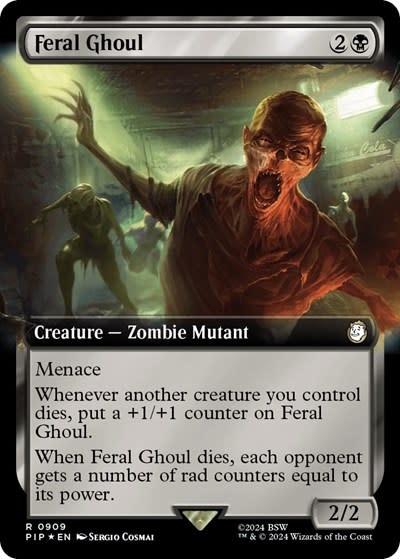 Feral Ghoul (Extended Art) (Surge Foil) - 909 (Foil, R) (LP)