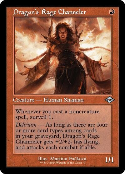 Dragon's Rage Channeler (Retro Frame) - 9 (Foil, U)