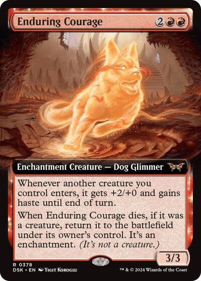 Enduring Courage (Extended Art) - 378 (Normal, R)