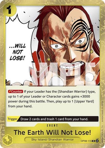 The Earth Will Not Lose! - OP08-115 (Foil, R)