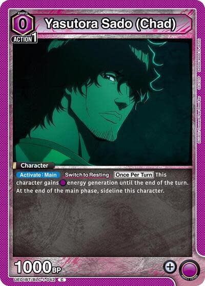Yasutora Sado (Chad) - UE01BT/BLC-1-042 (Normal, Common)