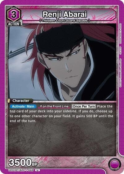 Renji Abarai (046) - UE01BT/BLC-1-046 (Normal, Uncommon)