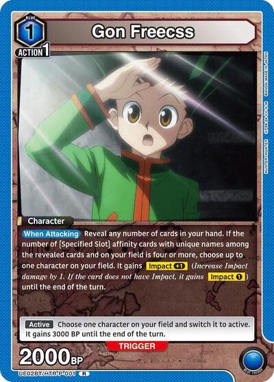Gon Freecss (001) - UE02BT/HTR-P-001 (Foil, Rare)