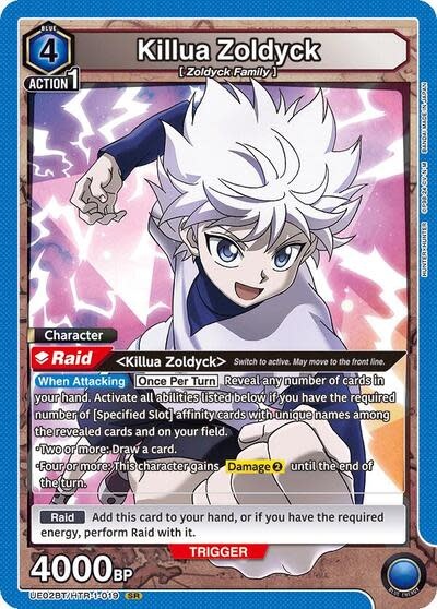 Killua Zoldyck (019) - UE02BT/HTR-1-019 (Foil, Super Rare)