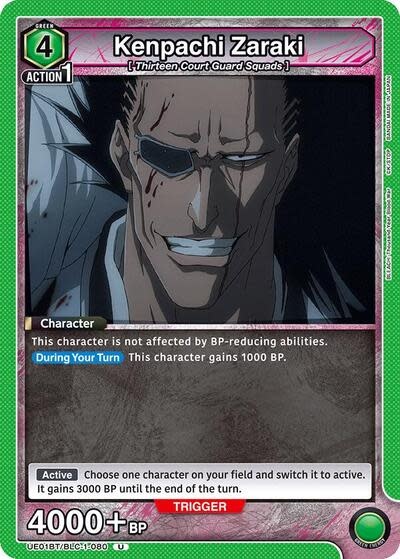Kenpachi Zaraki (080) - UE01BT/BLC-1-080 (Normal, Uncommon)