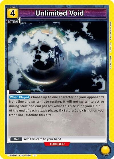 Unlimited Void - UE03BT/JJK-1-028 (Normal, Uncommon)