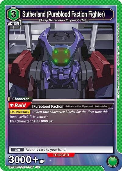 Sutherland (Pureblood Faction Fighter) - UE04BT/CGH-1-057 (Normal, Uncommon)