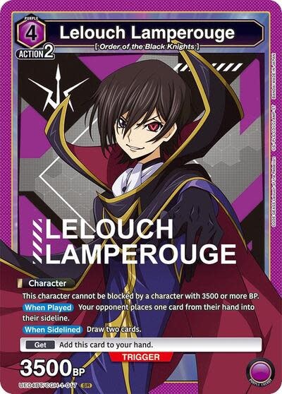 Lelouch Lamperouge (017) - UE04BT/CGH-1-017 (Foil, Super Rare)