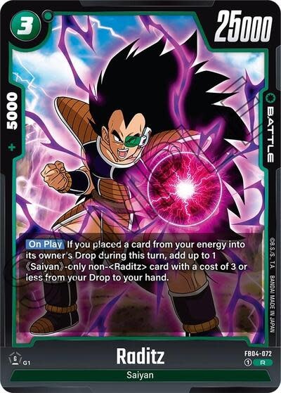 Raditz - FB04-072 (Holofoil, Rare)