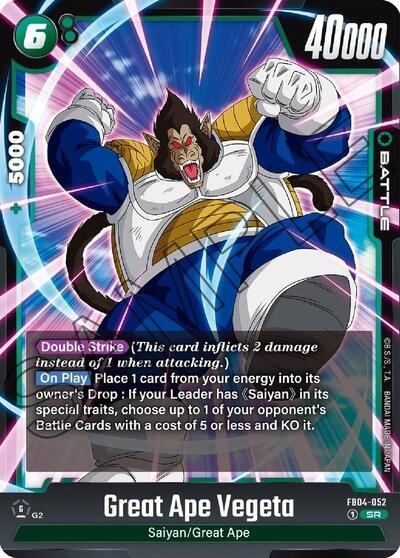 Great Ape Vegeta - FB04-052 (Holofoil, Super Rare)