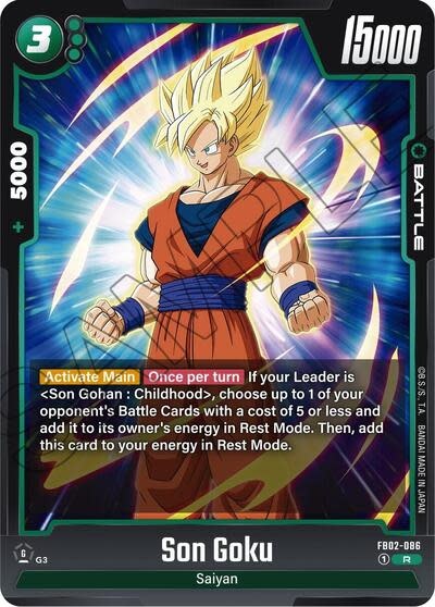 Son Goku - FB02-086 (Holofoil, Rare)