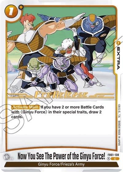 Now You See The Power of the Ginyu Force! (Pre-Release Event) - FB01-138 (Normal, Common)
