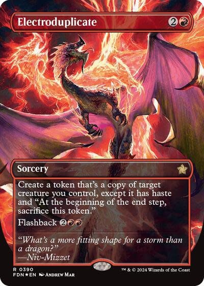 Electroduplicate (Borderless) (Mana Foil) - 390 (Foil, R)