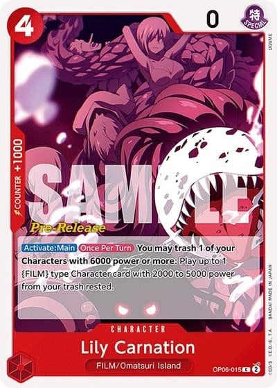 Lily Carnation (Pre-Release Event) - OP06-015 (Normal, C)