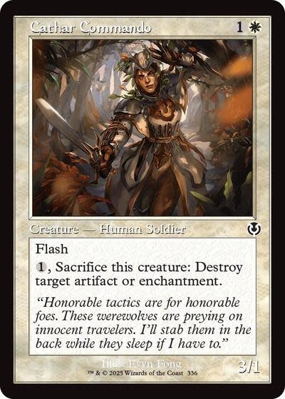 Cathar Commando (Retro Frame) - 336 (Foil, C)