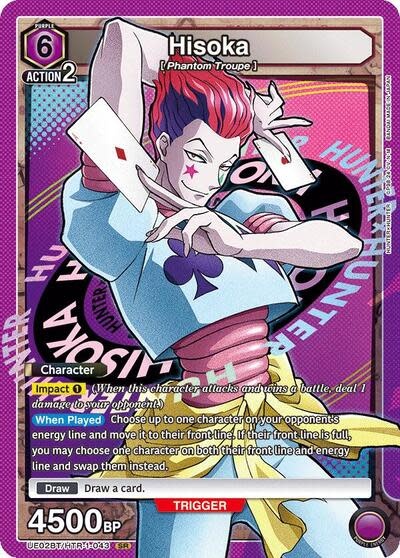 Hisoka (043) - UE02BT/HTR-1-043 (Foil, Super Rare)