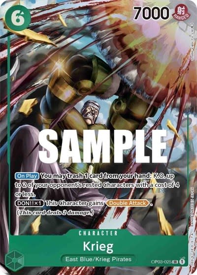 Krieg (Alternate Art) - OP03-025 (Foil, SR)