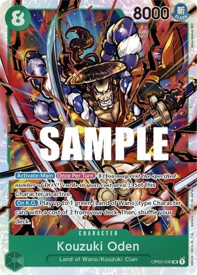 Kouzuki Oden - OP02-030 (Foil, SR)