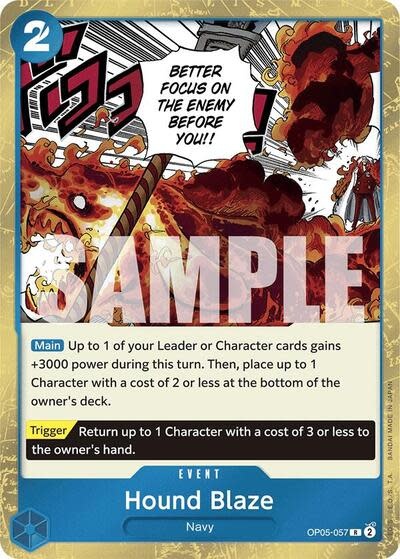 Hound Blaze (Jolly Roger Foil) - OP05-057 (Foil, R)