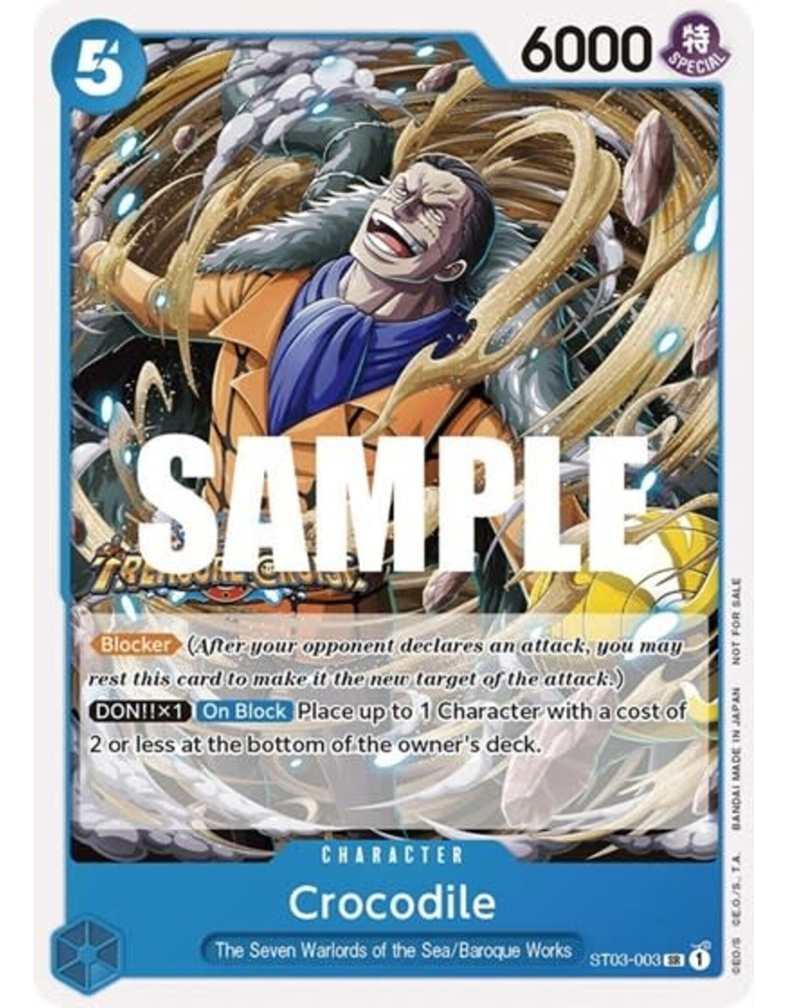 Crocodile (Tournament Pack Vol. 5) (Promo) - ST03-003 (Normal, SR)