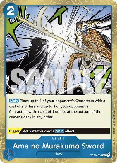 Ama no Murakumo Sword (Jolly Roger Foil) - OP06-056 (Foil, UC)