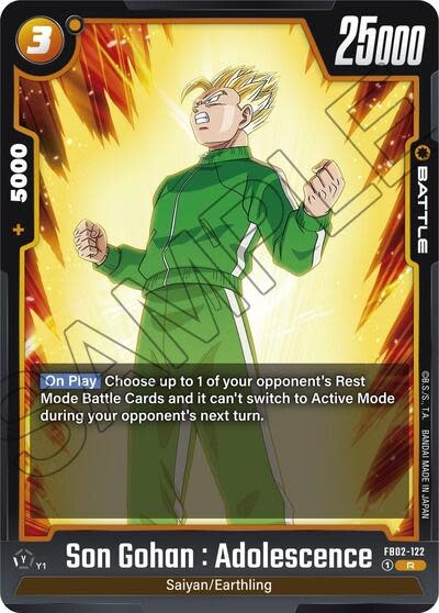 Son Gohan : Adolescence - FB02-122 (Holofoil, Rare)