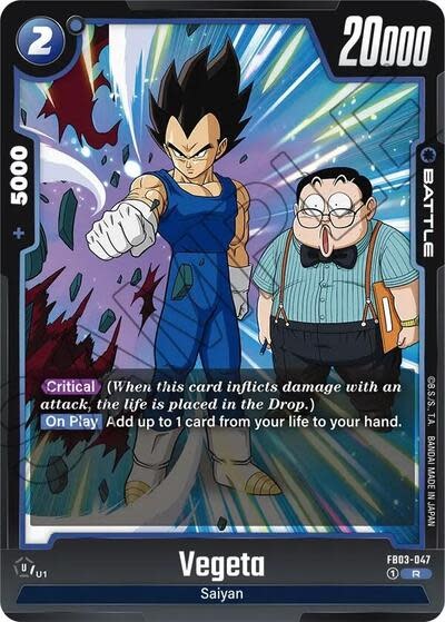 Vegeta - FB03-047 (Holofoil, Rare)