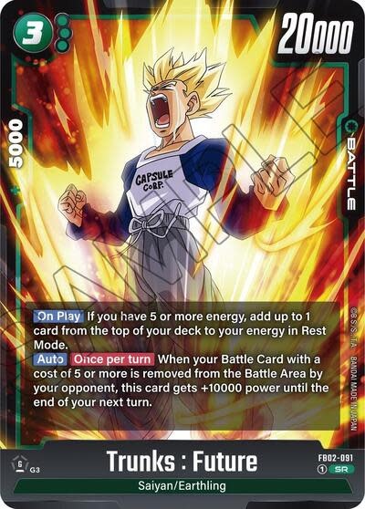 Trunks : Future - FB02-091 (Holofoil, Super Rare)