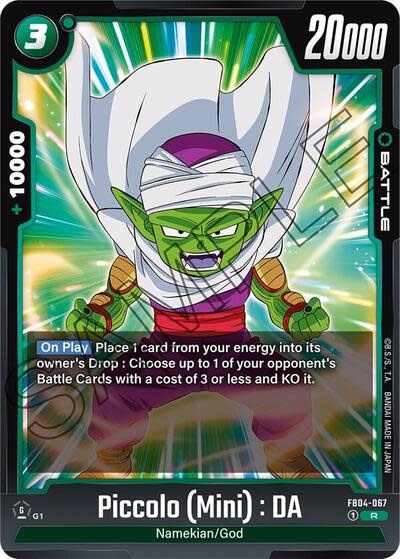 Piccolo (Mini) : DA - FB04-067 (Holofoil, Rare)