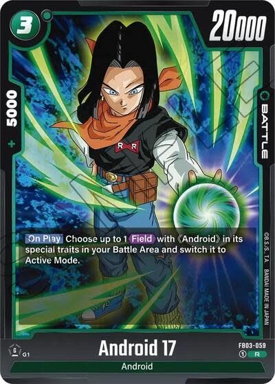 Android 17 - FB03-059 (Holofoil, Rare)