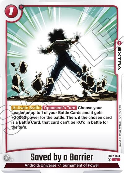 Saved by a Barrier - FB02-033 (Holofoil, Rare)