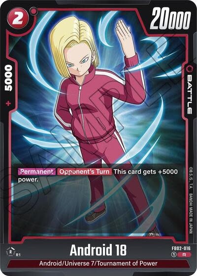 Android 18 - FB02-016 (Holofoil, Rare)