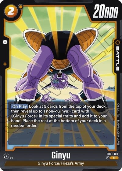 Ginyu - FB01-108 (Holofoil, Rare)