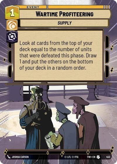 Wartime Profiteering (Hyperspace) - 453 (Foil, Uncommon)