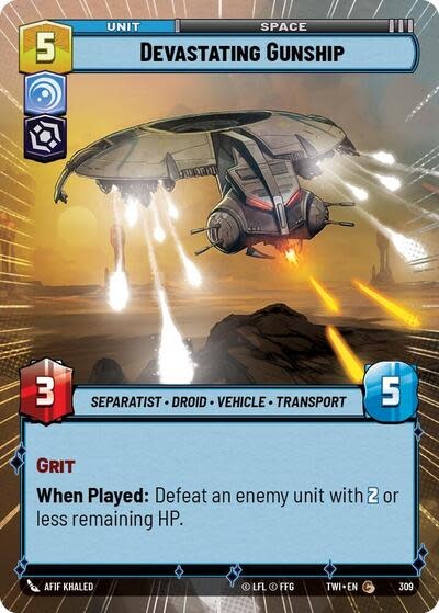 Devastating Gunship (Hyperspace) - 309 (Foil, Common)