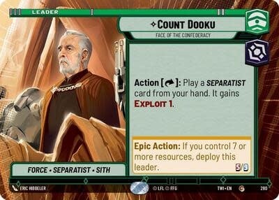 Count Dooku - Face of the Confederacy (Hyperspace) - 280 (Normal, Common)
