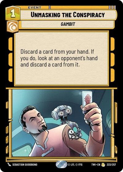 Unmasking the Conspiracy - 223/257 (Foil, Rare)