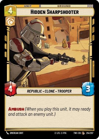 Hidden Sharpshooter - 214/257 (Foil, Common)