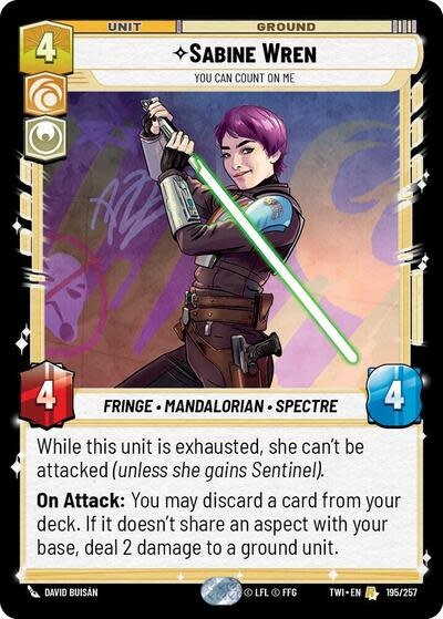 Sabine Wren - You Can Count On Me - 195/257 (Normal, Rare)