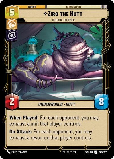 Ziro the Hutt - Colorful Schemer - 185/257 (Normal, Uncommon)