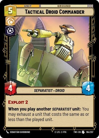 Tactical Droid Commander - 184/257 (Normal, Uncommon)