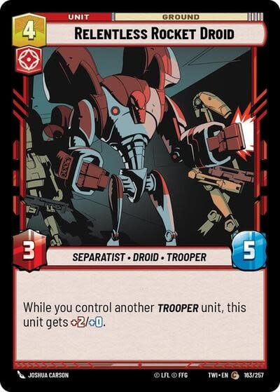 Relentless Rocket Droid - 163/257 (Normal, Common)