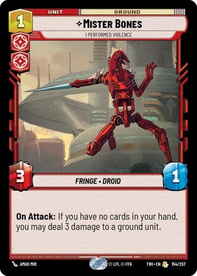 Mister Bones - I Performed Violence - 154/257 (Foil, Rare)