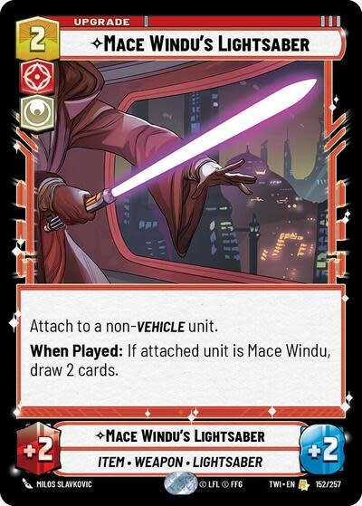 Mace Windu's Lightsaber - 152/257 (Normal, Rare)