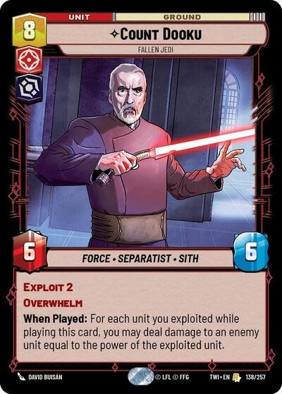 Count Dooku - Fallen Jedi - 138/257 (Normal, Rare)