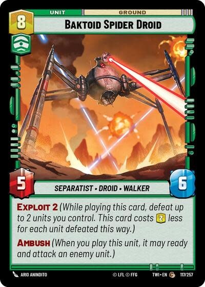 Baktoid Spider Droid - 117/257 (Normal, Common)