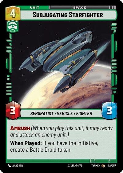 Subjugating Starfighter - 112/257 (Normal, Common)
