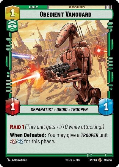 Obedient Vanguard - 104/257 (Foil, Common)