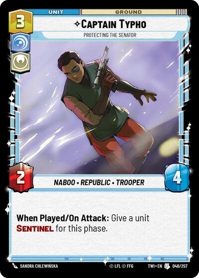 Captain Typho - Protecting the Senator - 046/257 (Normal, Uncommon)