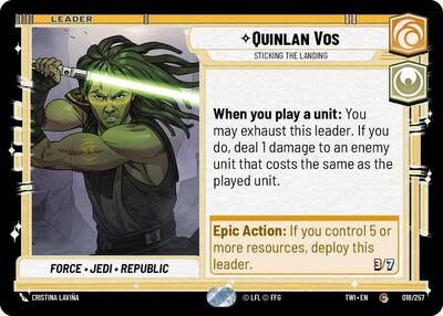 Quinlan Vos - Sticking the Landing - 018/257 (Normal, Common)